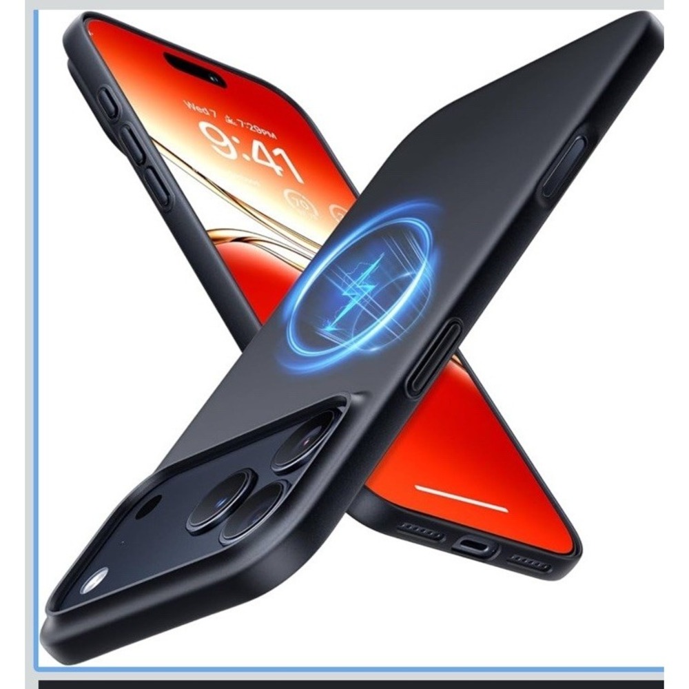 TORRAS Magnetic Slim-Fit for iPhone 17 PRO MAX Case, Ultra-Thin- Black
